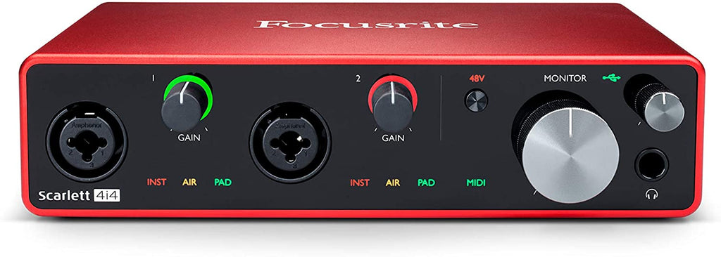 【 HS】Focusrite Scarlett 4i4 3rd gen Focusrite Scarlett 4i4 (4th Gen) USB Audio Interface – Kraft