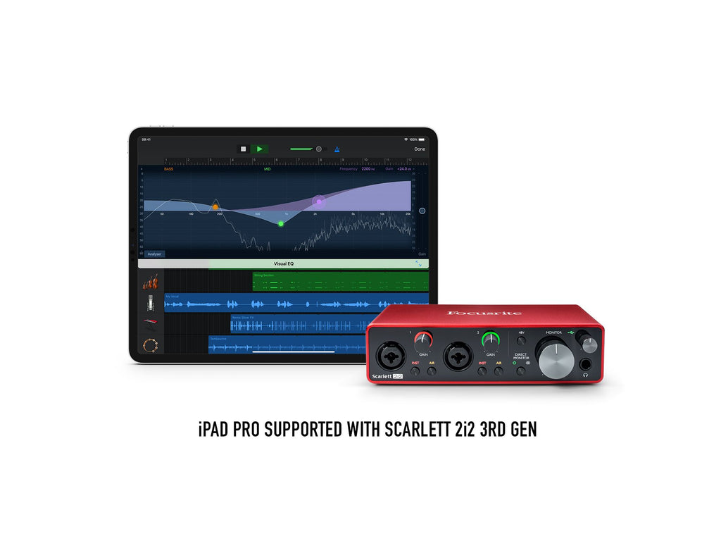 Focusrite Scarlett 2i2 Studio (3rd Gen) USB Audio Interface and 