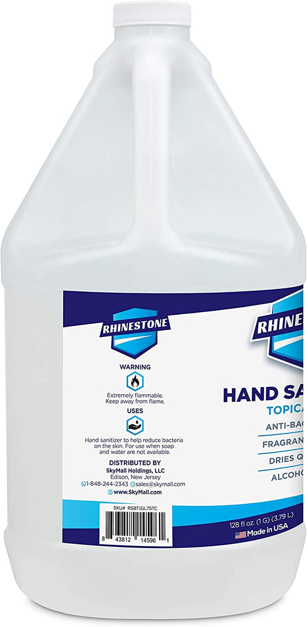RHINESTONE Hand Sanitizer Gel, 1 US Gallon (128 Oz.) Refill Bottle