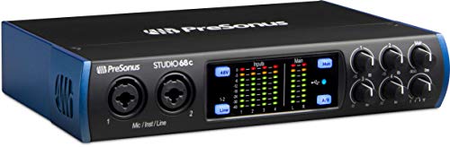PreSonus Studio 68c 6x6, 192 kHz, USB Audio Interface with Studio One Artist and Ableton Live Lite DAW Recording Software