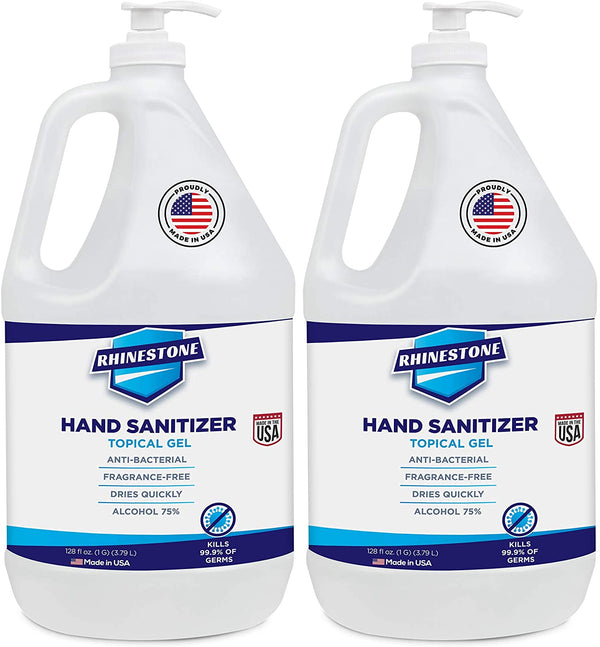 Gel Hand Sanitizer 75% Ethyl Alcohol Gallon w/ Pump - Made in USA
