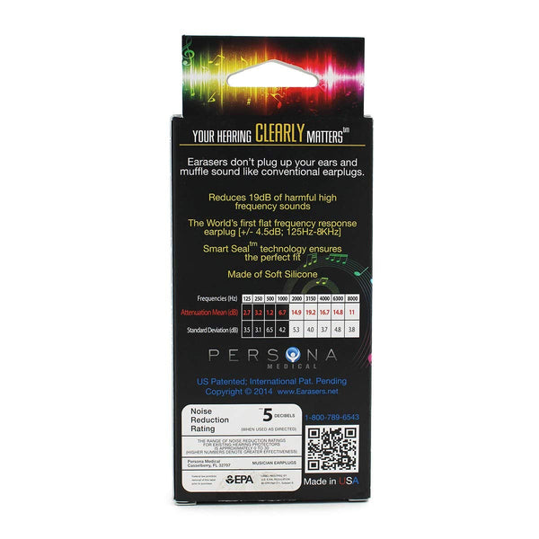 Earasers Musicians Ear Plugs X-Small