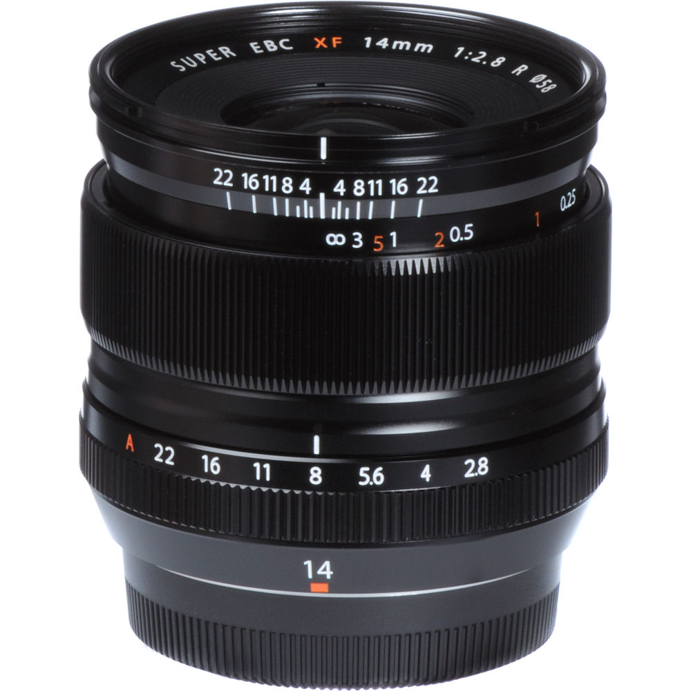 FujiFilm Fujinon XF 14mm f-2.8 R Prime Lens (Black)
