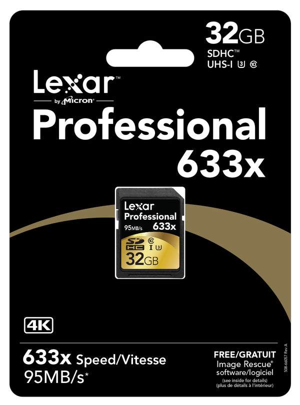 Lexar 32GB 633x Professional UHS-I SDHC Memory Card