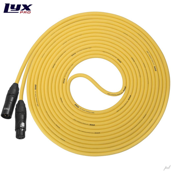 LyxPro LCS Premium Series XLR Microphone Cable for Professional Microphones and Devices