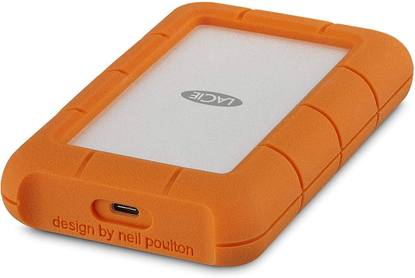 LaCie Rugged 4TB USB-C and USB 3.0 Portable Hard Drive (STFR4000400)