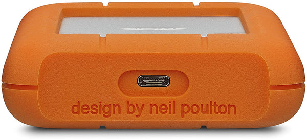 LaCie Rugged 4TB USB-C and USB 3.0 Portable Hard Drive (STFR4000400)