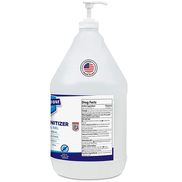 Gel Hand Sanitizer 75% Ethyl Alcohol Gallon w/ Pump - Made in USA