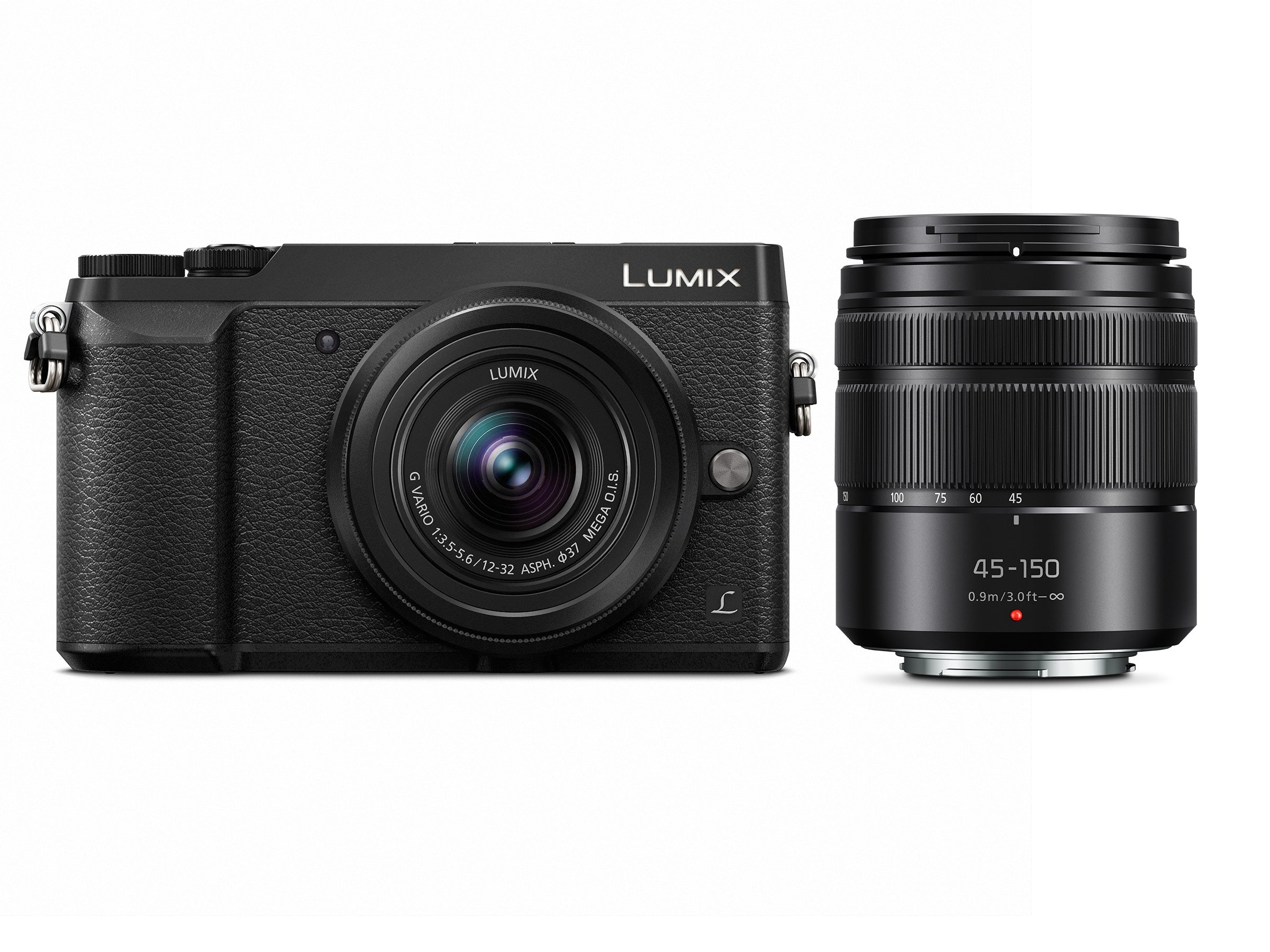 Panasonic LUMIX GX85 Camera with 12-32mm and 45-150mm Lenses (Black)