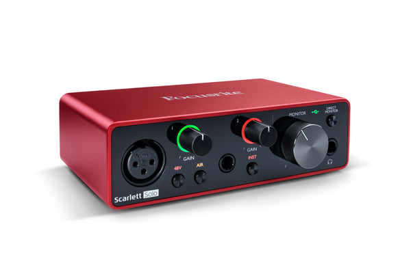 Focusrite Scarlett Solo Studio (3rd Gen) USB Audio Interface and Recording Bundle with Pro Tools | First