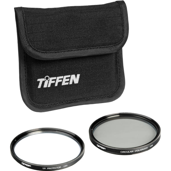 Tiffen 77mm Photo Twin Pack (UV and Circular Polarizing Filter)