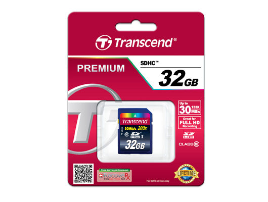 Transcend 32GB SDHC Card Class 10