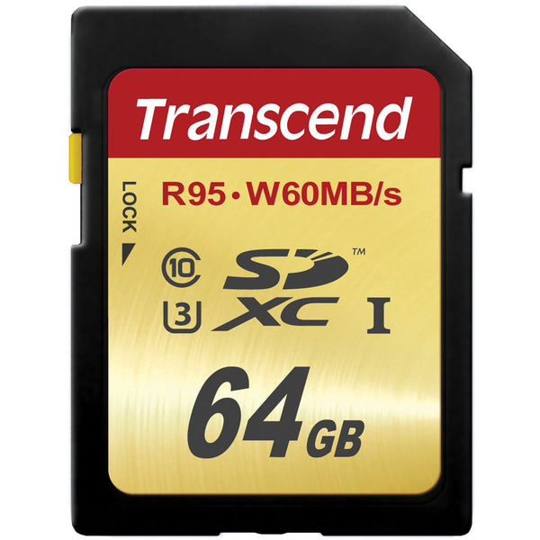 Transcend 64GB SDXC Card U3 4K