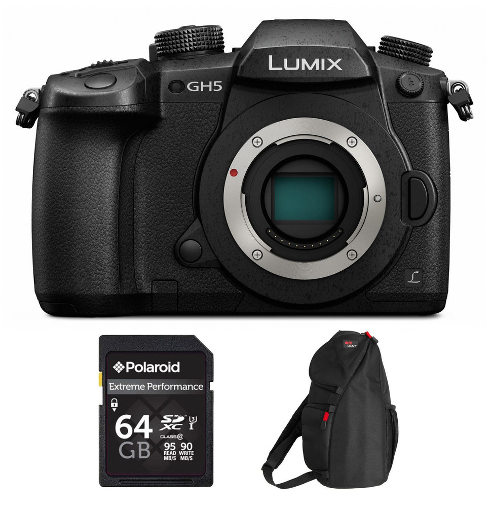 Panasonic Lumix GH5 Micro 4-3 Camera Body with Essential Accessories