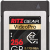 Ritz Gear Video Pro CFExpress Card 256GB Type B (1700/1100 R/W) Pairs with Compatible Panasonic, Canon & Sony DSLR/Mirrorless Cameras