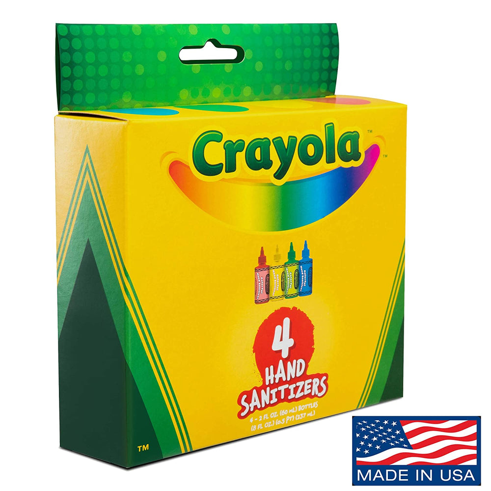 Crayola Hand Sanitizer for Kids, Pack of 8 Antibacterial Gel Bottles, 2 fl  oz/ea