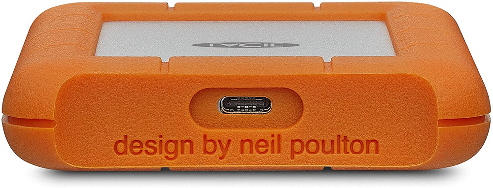 LaCie Rugged 2TB USB-C and USB 3.0 Portable Hard Drive