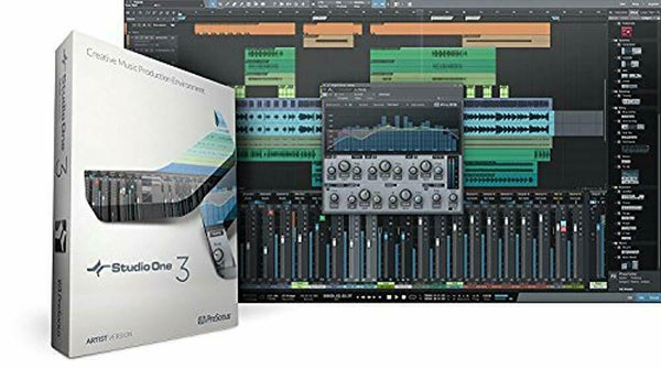 Presonus AudioBox 96 Audio Interface Full Studio Bundle with Studio One Artist Software Pack w/Eris 4.5 Pair Studio Monitors and 1/4