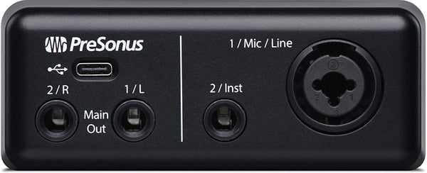 PreSonus AudioBox GO | USB-C Audio Interface for music production with Studio One DAW Recording Software, Music Tutorials, Sound Samples and Virtual Instruments