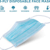 Jumbl Blue Disposable Face Masks | Protective 3-Ply Breathable Comfortable Nose/Mouth Coverings for Home & Office | Elastic Ear Loop 3-Layer Safety Shield for Adults/Kids | Pack of 500 Ships from USA