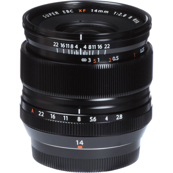 FujiFilm Fujinon XF 14mm f-2.8 R Prime Lens (Black)