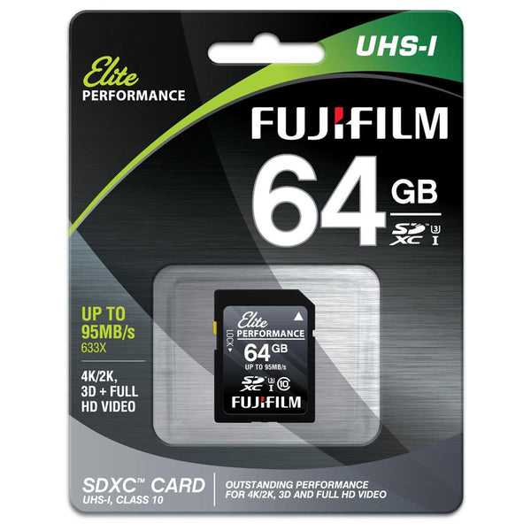 FujiFilm 64GB Class 10 UHS-1 SDXC U3 Memory Card