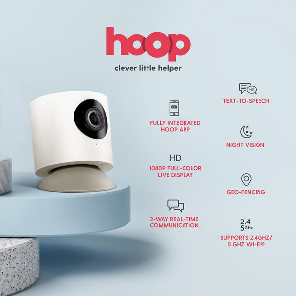 Hoop Cam Home Security Camera (White)