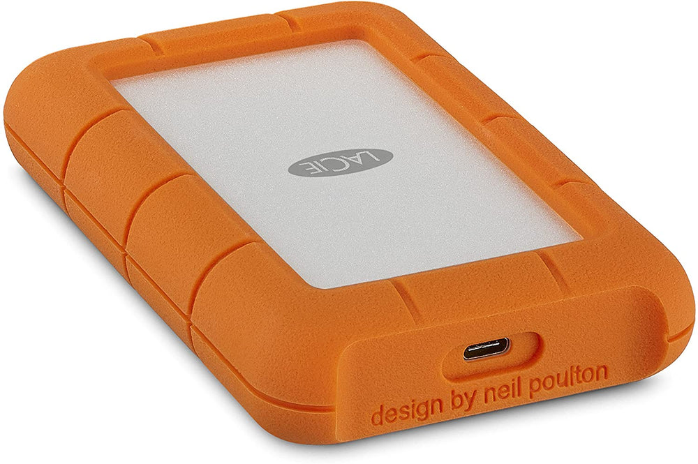 LaCie Rugged 4TB USB-C and USB 3.0 Portable Hard Drive (STFR4000400)