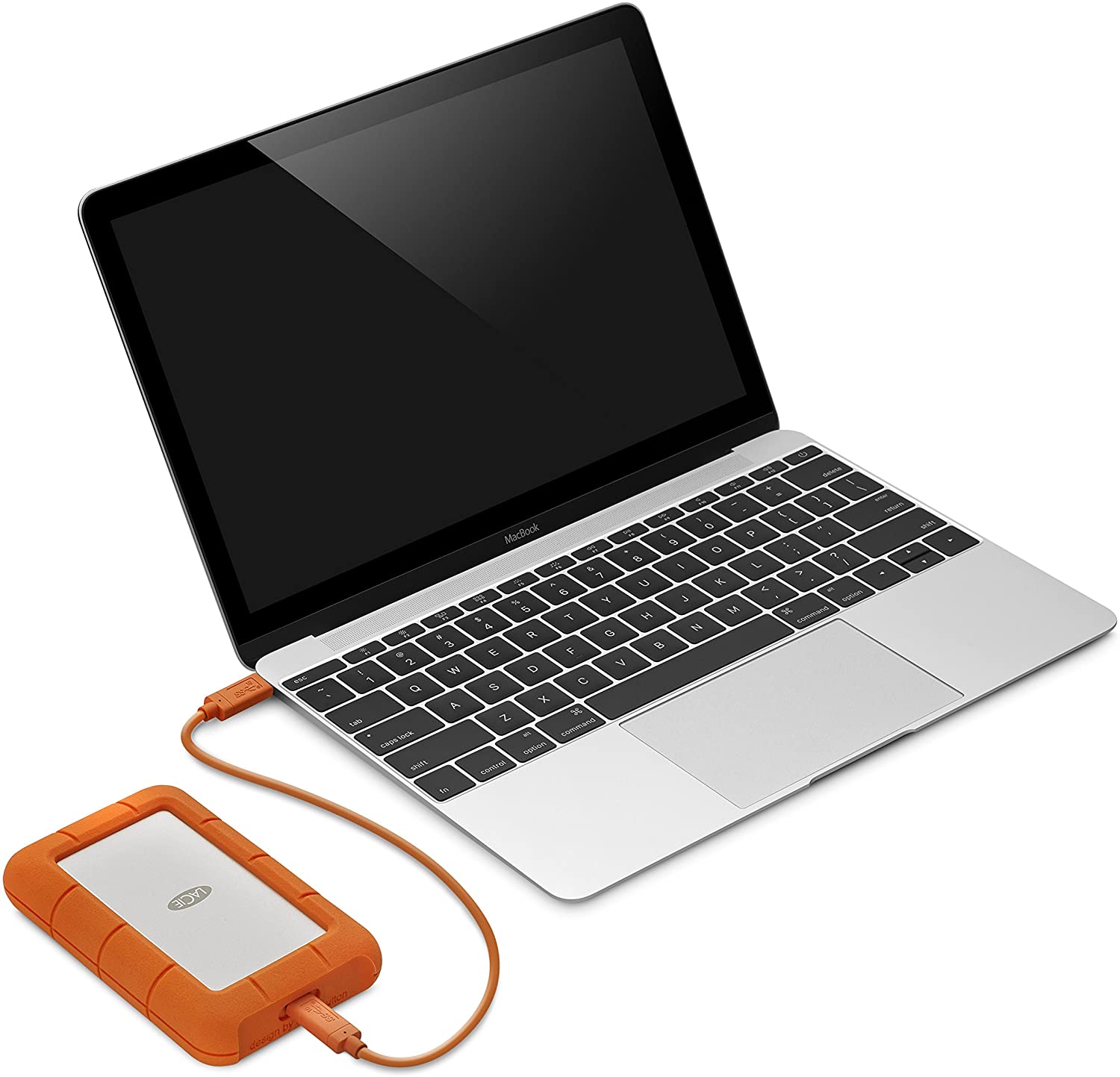 LaCie Rugged Secure 2TB External Hard Drive Portable HDD – USB-C USB 3.0  Drop Sh
