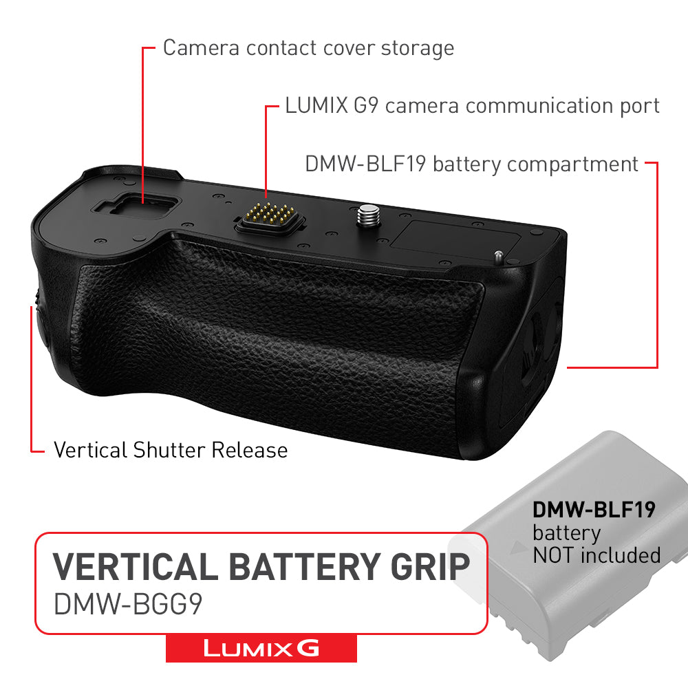 Panasonic Lumix G9 Vertical Battery Grip