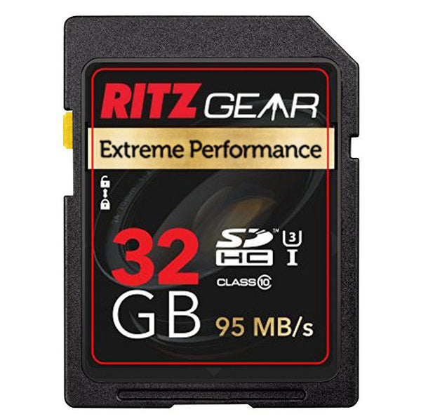 Ritz Gear Extreme Performance 32GB U3 Class-10 SDHC Memory Card