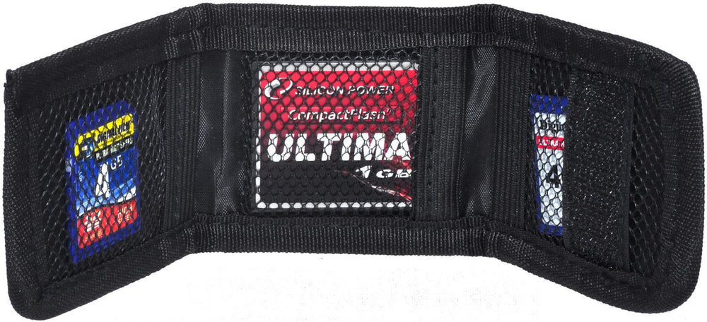 Xit MC3 Soft, Foldable, Memory Card Case Holds 3 Memory Cards