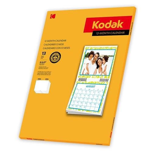 KODAK 12-Month Calendar - Heavy Weight Matte Photo Paper