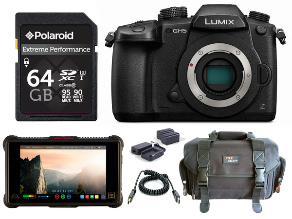 Panasonic Lumix GH5 Micro 4-3 Camera Body with Essential Accessories