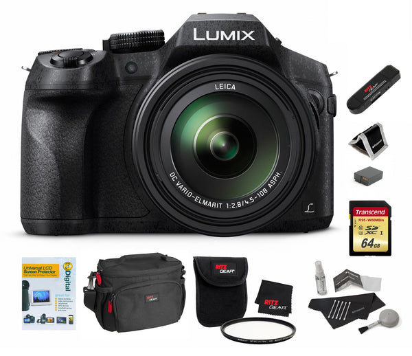 Panasonic Lumix FZ300 4K Camera with 8 Essential Accessories