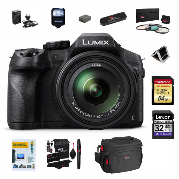 Panasonic Lumix FZ300 4K Camera with 11 Premium Accessories